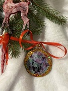 Ozdoby z żywicy: renifer, różdżka, koń na biegunach, niedźwiedź, wróżka.