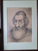 Żyd portret oprawiony