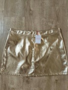 Złota spódnica mini Savida, XL/44