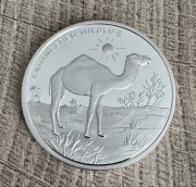 Kongo 10 Franc 2009 ,PROOF stempel lustrzany , posrebrzana , bardzo rzadka