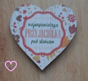 Ozdoba magnes serduszko