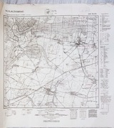 Niemiecka mapa "Borek" 1940 r., II wojna światowa, oryginał