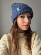 Ręcznie robiona czapka na drutach, dostępne 2 modele, rozmiary S i M