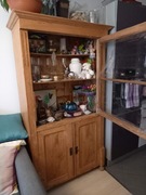 Antyczna, drewniana witryna