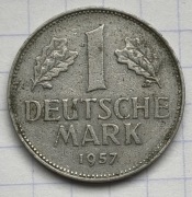 #3983 Niemcy - RFN 1 marka 1957 F