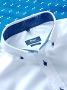 pięknie wykończona męska biała koszula Eterna edycja limitowana 