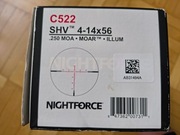 Luneta celownicza Nightforce SHV 4-14 x 56 C522