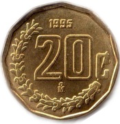 MEKSYK, 20 centavo 1995, KM# 548, UNC