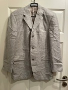 Marynarka Carl Gross jasnoszara, len & wiskoza, rozmiar 50