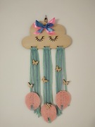 Dekoracja ścienna do pokoju dziecięcego makrama 