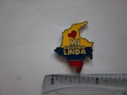 Magnes na lodówkę - 390g. KOLUMBIA Mapa metalowa