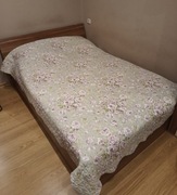 Łóżko sypialniane dwuosobowe z pojemnikiem na pościel 