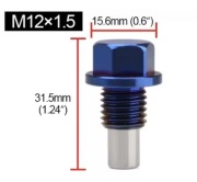 Tytanowy magnetyczny korek spustowy oleju m12x1,5
