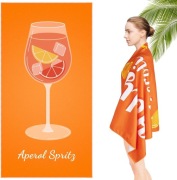 Ręcznik plażowy „ Aperol Spirit” 70x140 cm szybkoschnąca mikrofibra