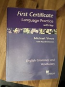 First Certificate Language Practice with key - Michael Vince
