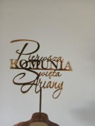 Topper komunia święta z dowolnym imieniem