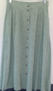feather&bone LONDON - letnia spódnica  midi roz, M/12/38 wiskoza