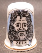 Naparstek kolekcjonerski porcelanowy - ZEUS