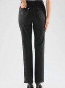 Spodnie jeansy czarne haft na tylnej kieszeni r. 46 