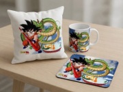 Dragon Ball Z manga anine prezent dla fana Son Goku zestaw Poduszka kubek