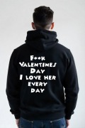 Męska Czarna Bluza M F*ck Valentines