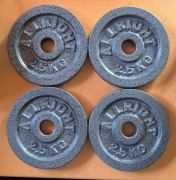 Obciążenia żeliwne 4 x 2,5kg ALLRIGHT