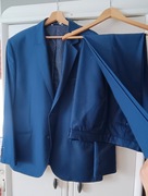 granatowa ciemna marynarka żakiet granatowy męski garnitur ze spodniami 56