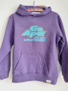 Fioletowa Bluza Hoodie Go Ape! z kapturem XS S ocieplana miś dziewczęca