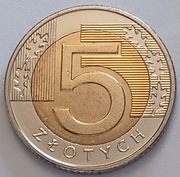 5 zł złotych 2021 r. mennicze
