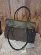 Nowa Torebka włoska Vera Pelle skórzana czekoladowa