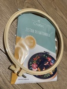 zestaw do jaftowania z gotowym wzorem i tamborkiem