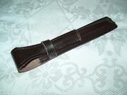 ETUI SKÓRZANE, BRĄZOWE NA DŁUGOPIS