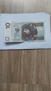 BANKNOT 10zł CG0069666 2016 SUPER NUMER !!!
