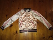 Cienka kurtka dziewczęca bomberka 128 wiatrówka H&M