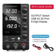 Zasilacz laboratoryjny +POWER 32V 6A + USB 5V