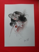 Akwarelowy portret inspirowany Fridą Kahlo