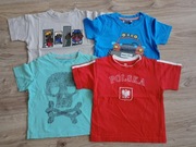 4 x Bluzka koszulka  t-shirt Polska rozm. 86/98- 2/3lata