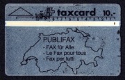 Karta telefoniczna Szwajcaria PUBLIFAX