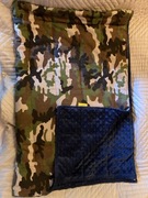 Kołdra Obciążeniowa Koc Sensoryczny Bawełna + Minky Moro