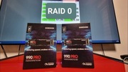 2x SAMSUNG 990 PRO 4TB SSD RAID 0 = 8TB + ASUS HYPER M.2 GEN 4 GW