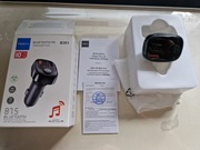 TRANSMITER FM GŁOŚNOMÓWIĄCY Z ŁADOWARKĄ USB C ROCK B301