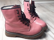 pudrowy róż TRAPERY jak nowe NYLON RED  roz. 36 glany