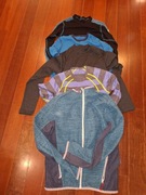 Zestaw odzieży termicznej, 3 koszulki 100% merino, bluza polarowa 14 lat