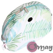 organizer do Obag MOON LIGHT liście monstera turkus mięta 2 kieszenie OMAY