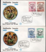 Watykan,Poste Vaticane,Mi.826-829,500 rocznica urodzin Rafaela Santi