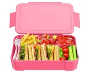 ŚNIADANIÓWKA LUNCHBOX POJEMNIK NA ŚNIADANIE Z PRZEGRÓDKAMI OBIAD DZIELONY