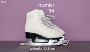 Mało używane łyżwy figurowe - rozmiar 34 - wkładka 22,5 cm [#53]