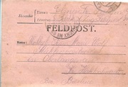 Feldpost Zug, 1916 rok