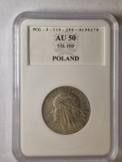 Moneta 5 zł - GŁOWA POLONII (Kobiety) 1933 rok - grading AU50