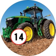 Pan Opłatek na tort - TRAKTORKI